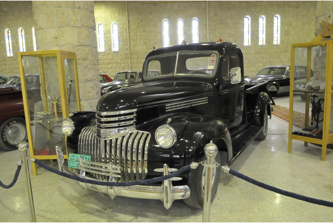 Old Qatari car in Sheikh Faisal Museum, Qatar
