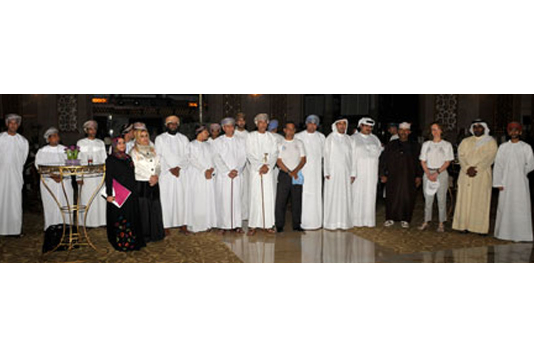 Guests enjoying the slide show 