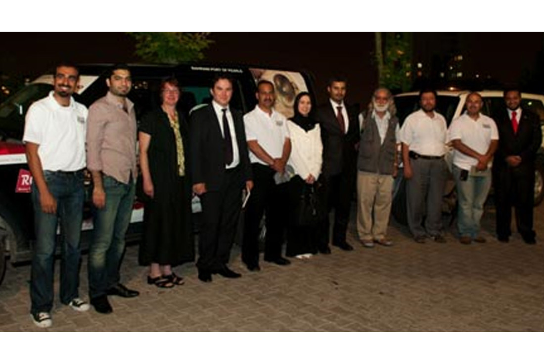 Team with Bahraini Embassy officials