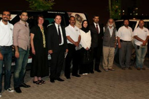 Team with Bahraini Embassy officials